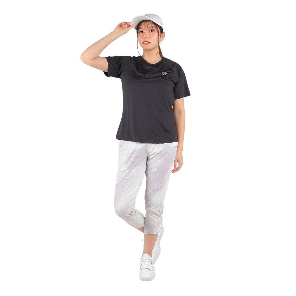 スキンズ（SKINS）（レディース）半袖Tシャツ レディースロゴ 185-27040-019