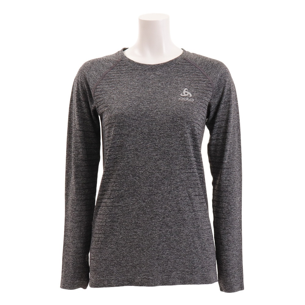 Tシャツ レディース 長袖 シームレスエレメント 312631-15700grey mel