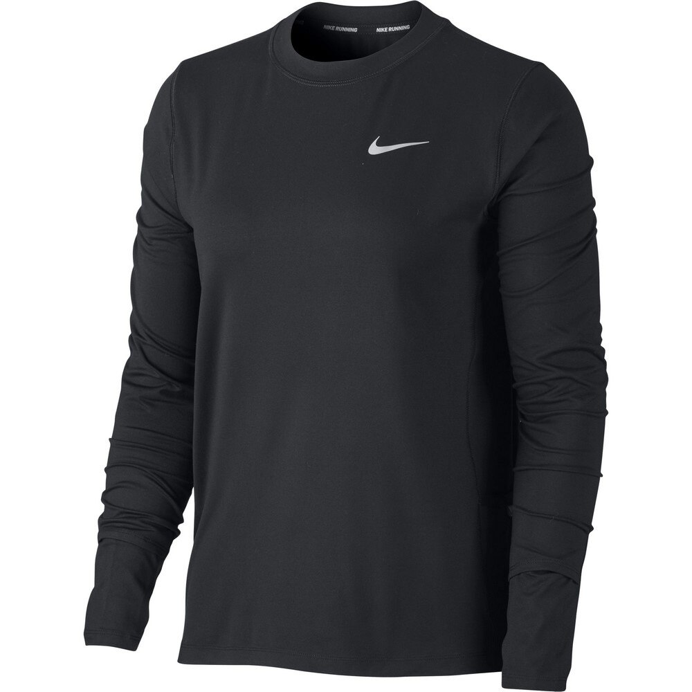 ナイキ（NIKE）（レディース）ドライ 速乾 エレメント 長袖Tシャツ クルー CU3278-010 ナイトラン