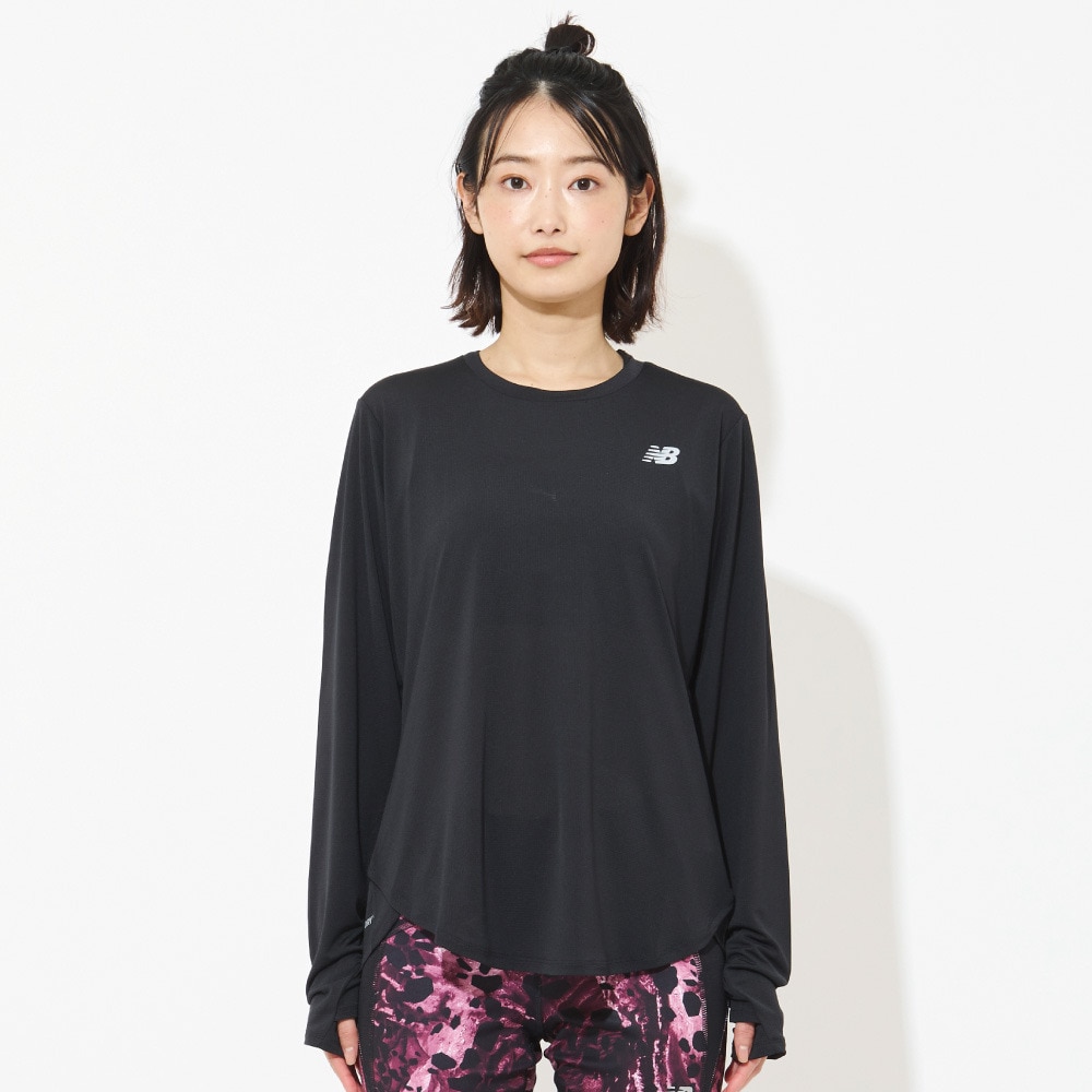 ニューバランス（new balance）（レディース）Accelerate 長袖Tシャツ WT23225BK