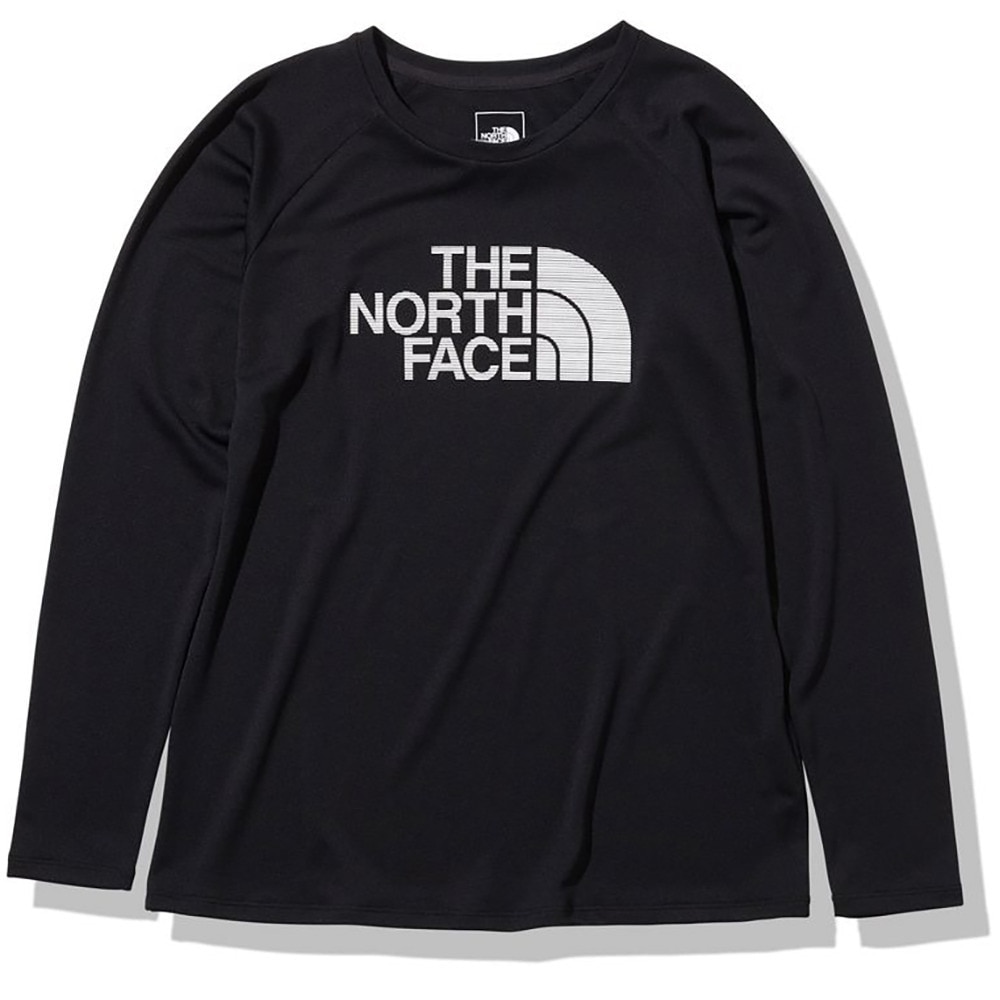 ザ・ノース・フェイス（THE NORTH FACE）（レディース）ロングスリーブGTDロゴクルーシャツ NTW12377 K
