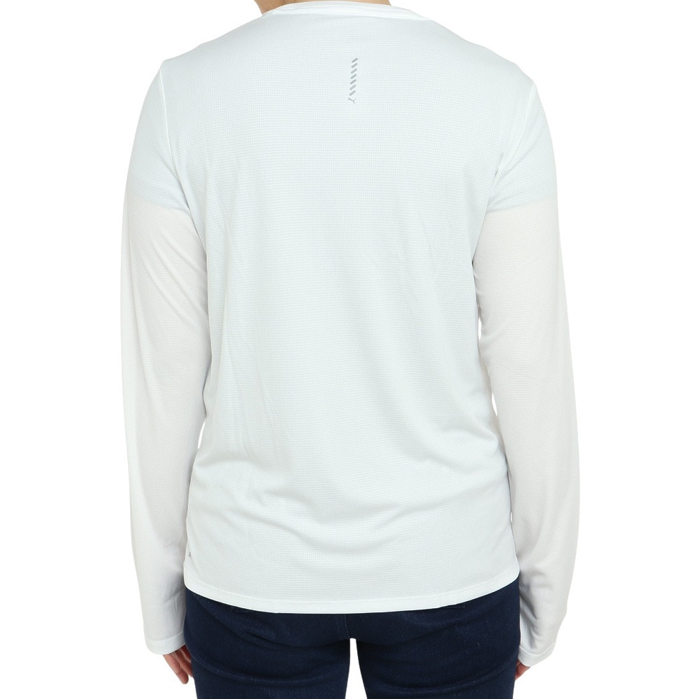プーマ（PUMA）（レディース）長袖Tシャツ レディース RUN FAVORITE  523698 02 WHT
