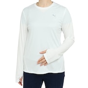 (レディース)長袖Tシャツ レディース RUN FAVORITE  523698 02 WHT