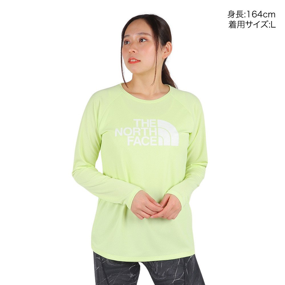 ザ・ノース・フェイス（THE NORTH FACE）（レディース）GTDロゴ 長袖クルーネックTシャツ NTW12377 AL