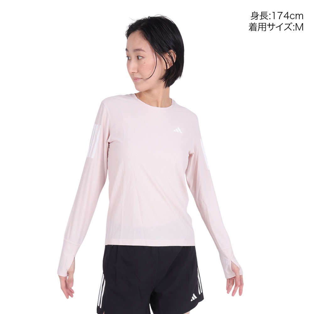 アディダス（adidas）（レディース）オウン ザ ラン Tシャツ 長袖 IKM77-IN8333