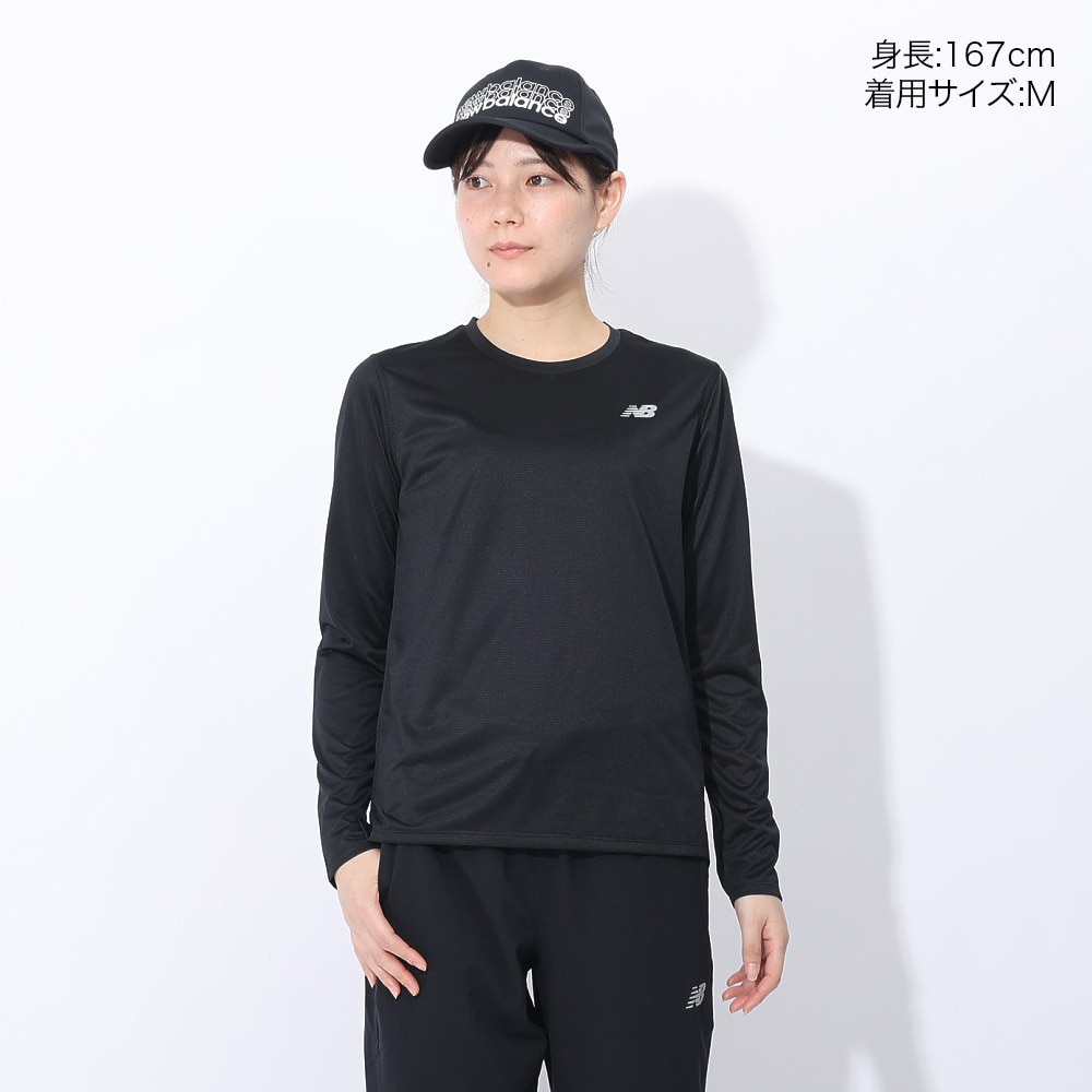 ニューバランス（new balance）（レディース）エッセンシャルズ 長袖Tシャツ WT41225BK