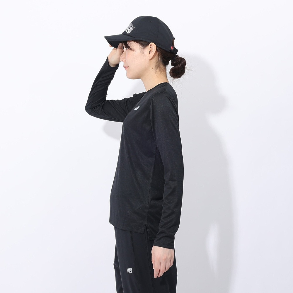 ニューバランス（new balance）（レディース）エッセンシャルズ 長袖Tシャツ WT41225BK