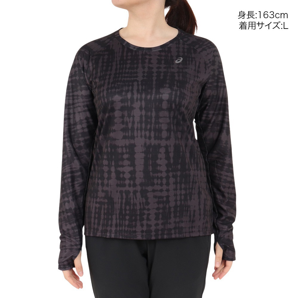 アシックス（ASICS）（レディース）ランニング グラフィック長袖シャツ 2012D087.001