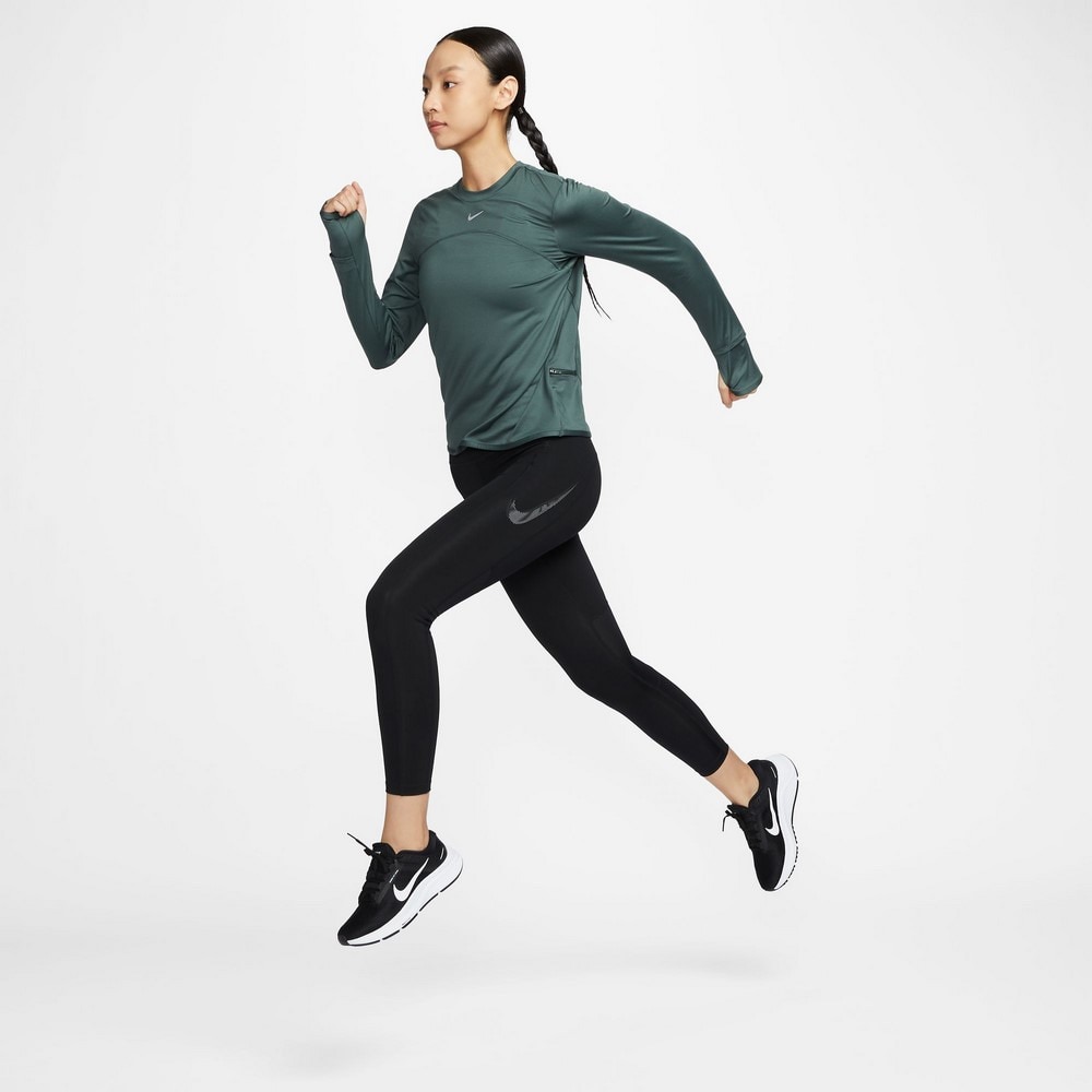 ナイキ（NIKE）（レディース）スウィフト エレメント UV クルーネック 長袖ランニングトップ FB4298-338