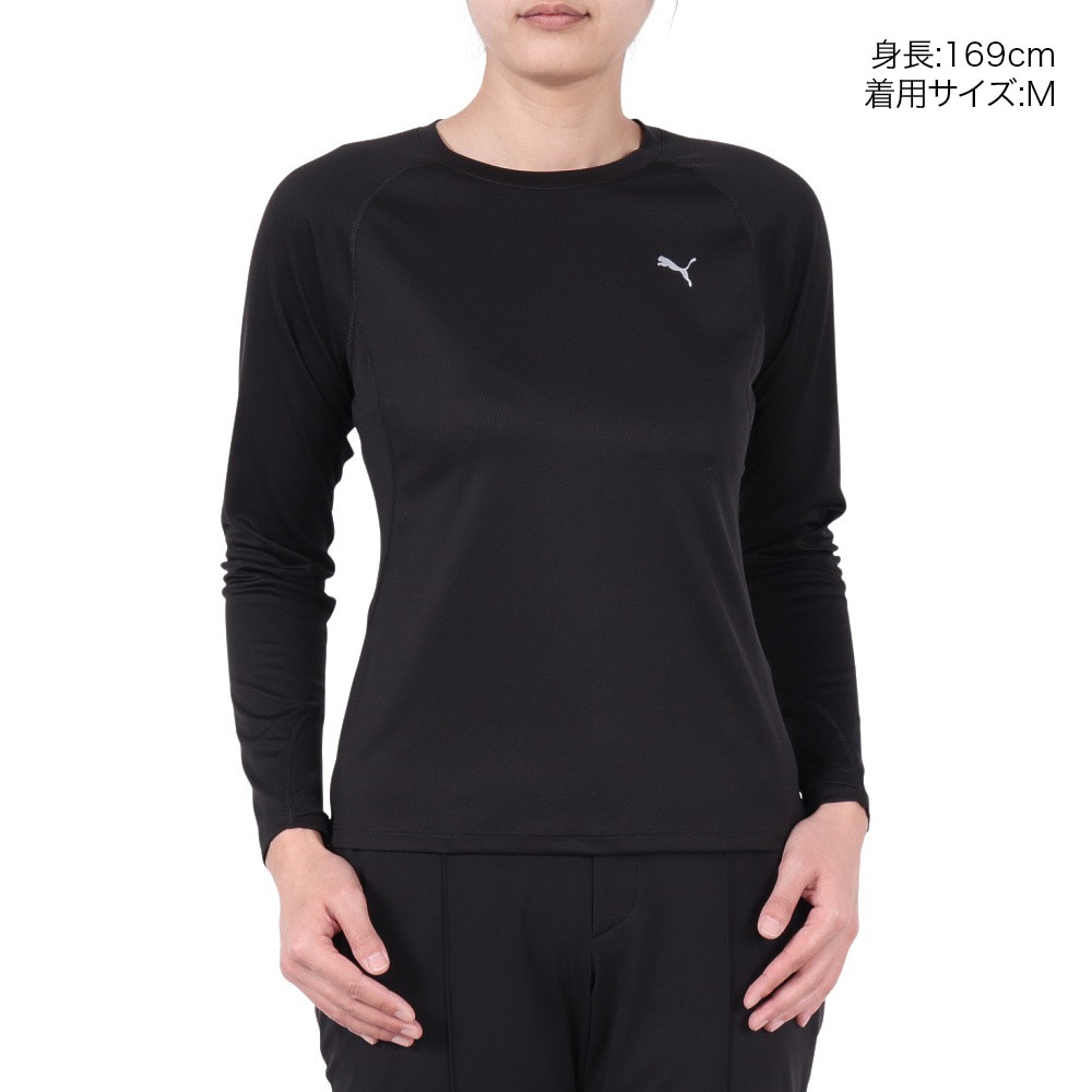 プーマ（PUMA）（レディース）ランニング ラン ヴェロシティ 長袖Tシャツ 527276 01 BLK