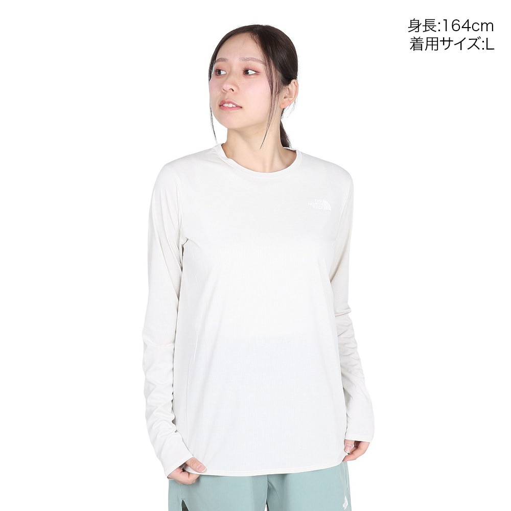 ザ・ノース・フェイス（THE NORTH FACE）（レディース）長袖Tシャツ GTDメランジクルー NTW12597 GS
