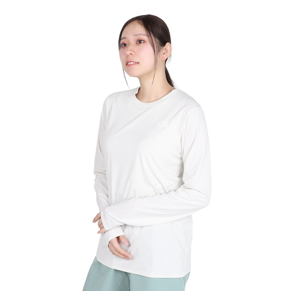 ザ・ノース・フェイス（THE NORTH FACE）（レディース）長袖Tシャツ GTDメランジクルー NTW12597 GS