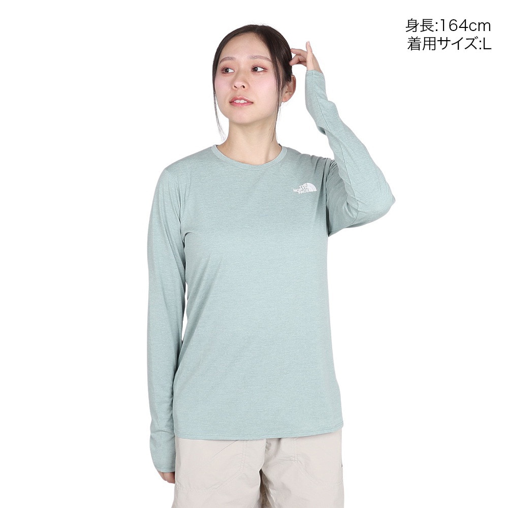 ザ・ノース・フェイス（THE NORTH FACE）（レディース）長袖Tシャツ GTDメランジクルー NTW12597 IG