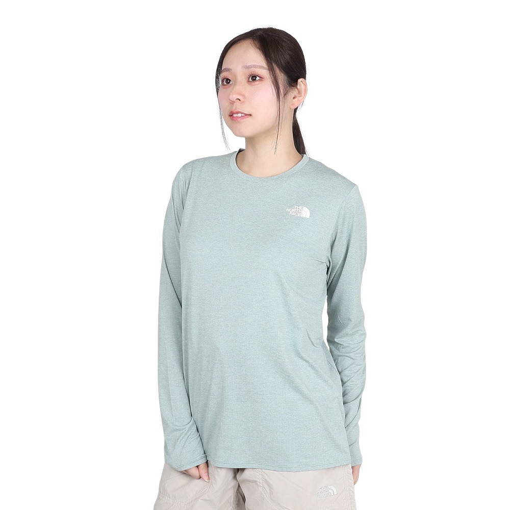 ザ・ノース・フェイス（THE NORTH FACE）（レディース）長袖Tシャツ GTDメランジクルー NTW12597 IG