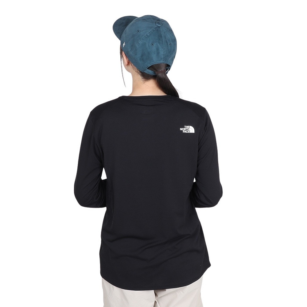ザ・ノース・フェイス（THE NORTH FACE）（レディース）長袖Tシャツ GTDメランジクルー NTW12597 K