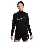 ナイキ（NIKE）（レディース）スウッシュ Dri-FIT 1/4ジップ ミッド レイヤー FN2637-010