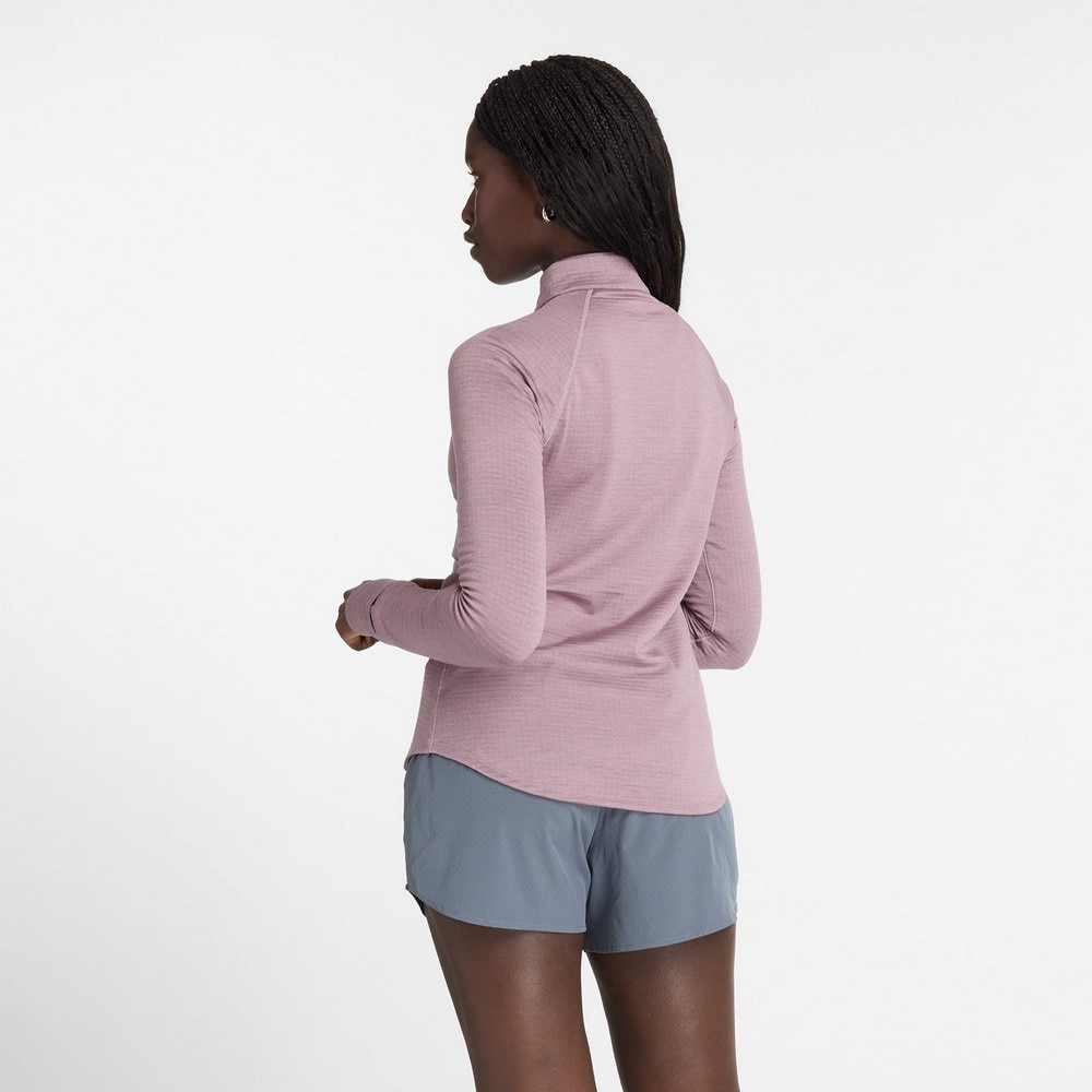 ニューバランス（new balance）（レディース）Sport Essentials プレミアムヒートグリッドハーフジップ 長袖シャツ WT43200IWH