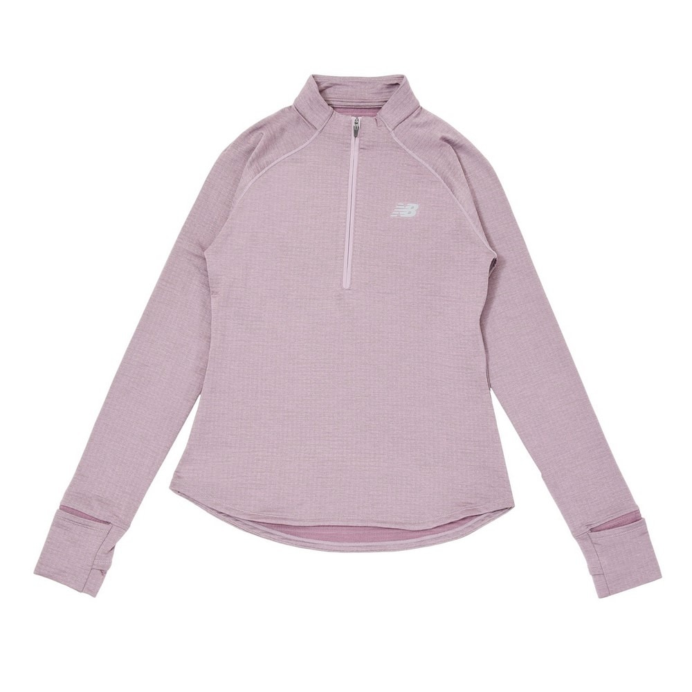 ニューバランス（new balance）（レディース）Sport Essentials プレミアムヒートグリッドハーフジップ 長袖シャツ WT43200IWH