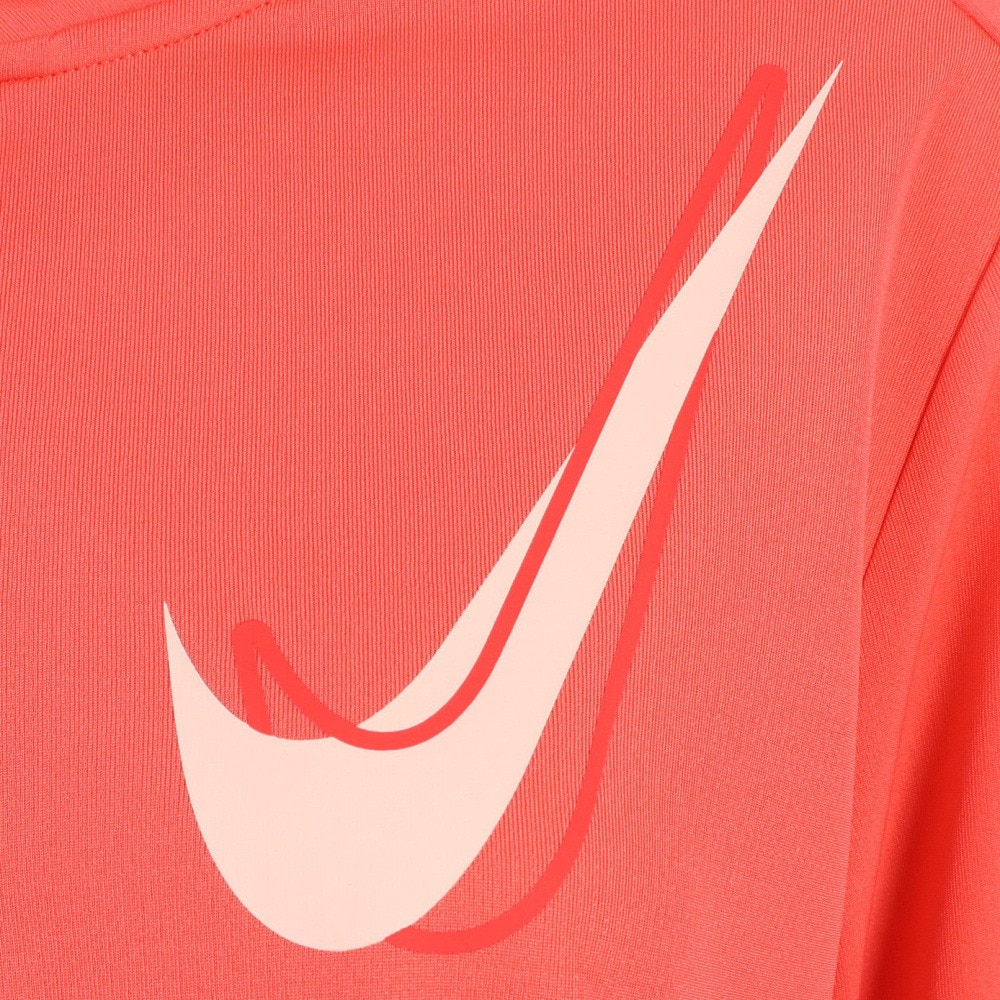 ナイキ（NIKE）（レディース）ドライフィット スウッシュ ハーフジップ ランニング ミッドレイヤー 長袖シャツ HJ2226-814