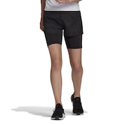 アディダス（adidas）（レディース）ランニング ハーフパンツ レディース ランファスト 2-in-1 スタイリッシュショーツ CZ831-HB9225