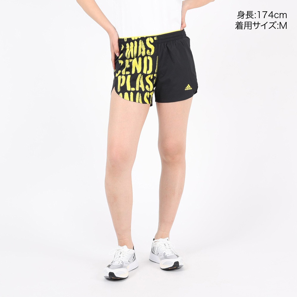 アディダス（adidas）（レディース）ランファスト ランニングショーツ インナーブリーフ付き K7058-HA4292
