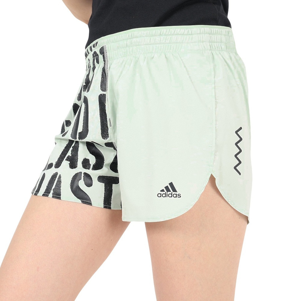 アディダス（adidas）（レディース）ランニングショーツ レディース ランファスト ヒートレディ スタイリッシュパンツ インナーブリーフ付き K7058-HA4293