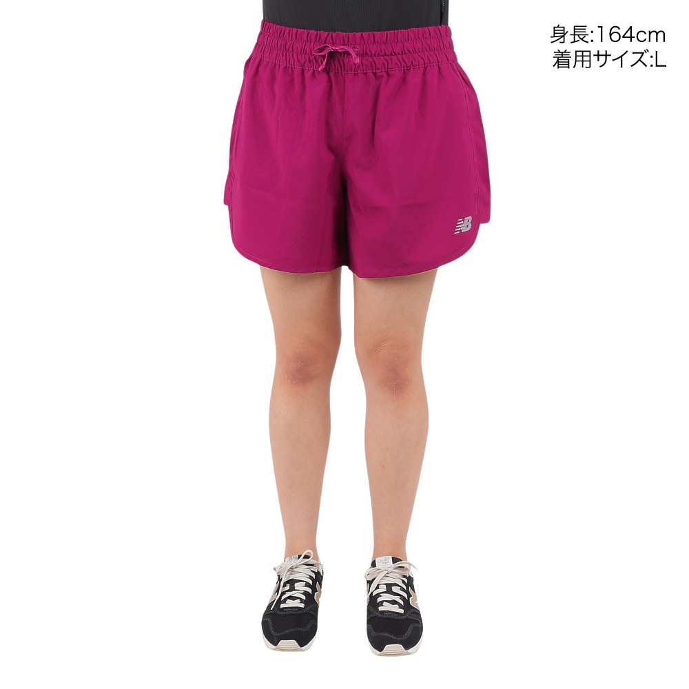 ニューバランス（new balance）（レディース）ショートパンツ レディース Core ウーブン 5インチショーツ WS11200CRN