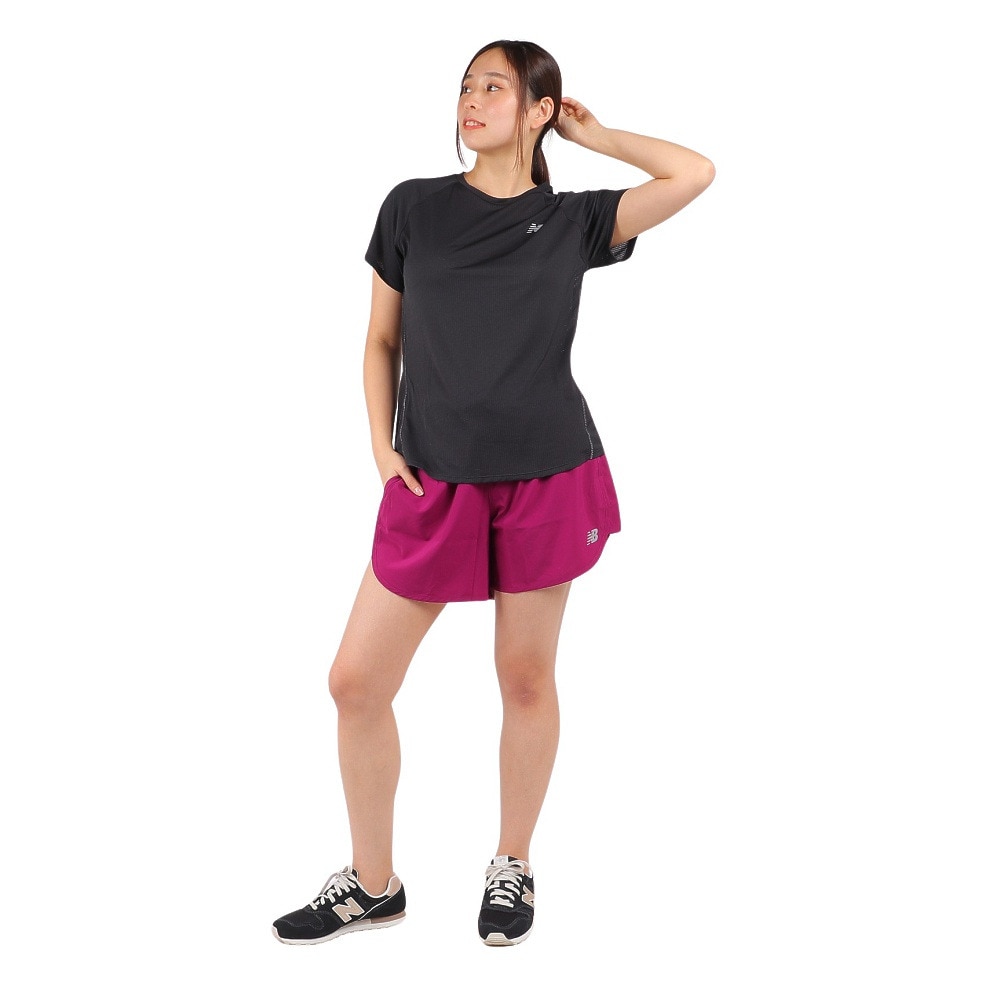 ニューバランス（new balance）（レディース）ショートパンツ レディース Core ウーブン 5インチショーツ WS11200CRN
