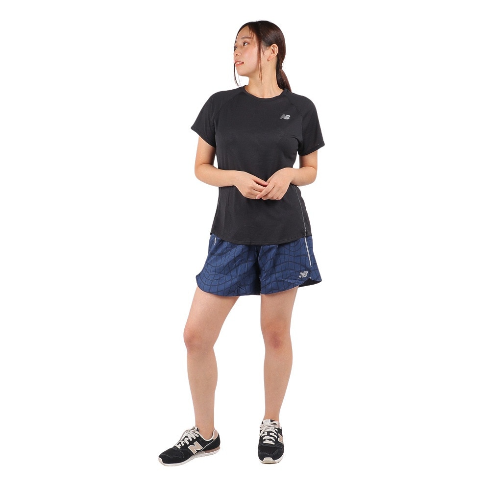 ニューバランス（new balance）（レディース）ショートパンツ レディース Impact Run プリンテッド 5インチWS21269NNY