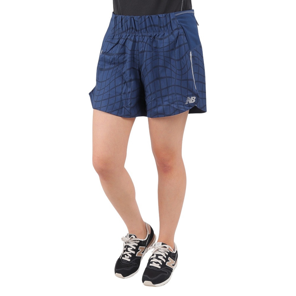 ニューバランス（new balance）（レディース）ショートパンツ レディース Impact Run プリンテッド 5インチWS21269NNY