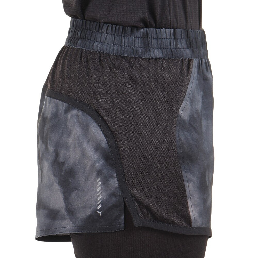 プーマ（PUMA）（レディース）ショートパンツ RUN FAVORITE AOP VEL 524538 01 BLK