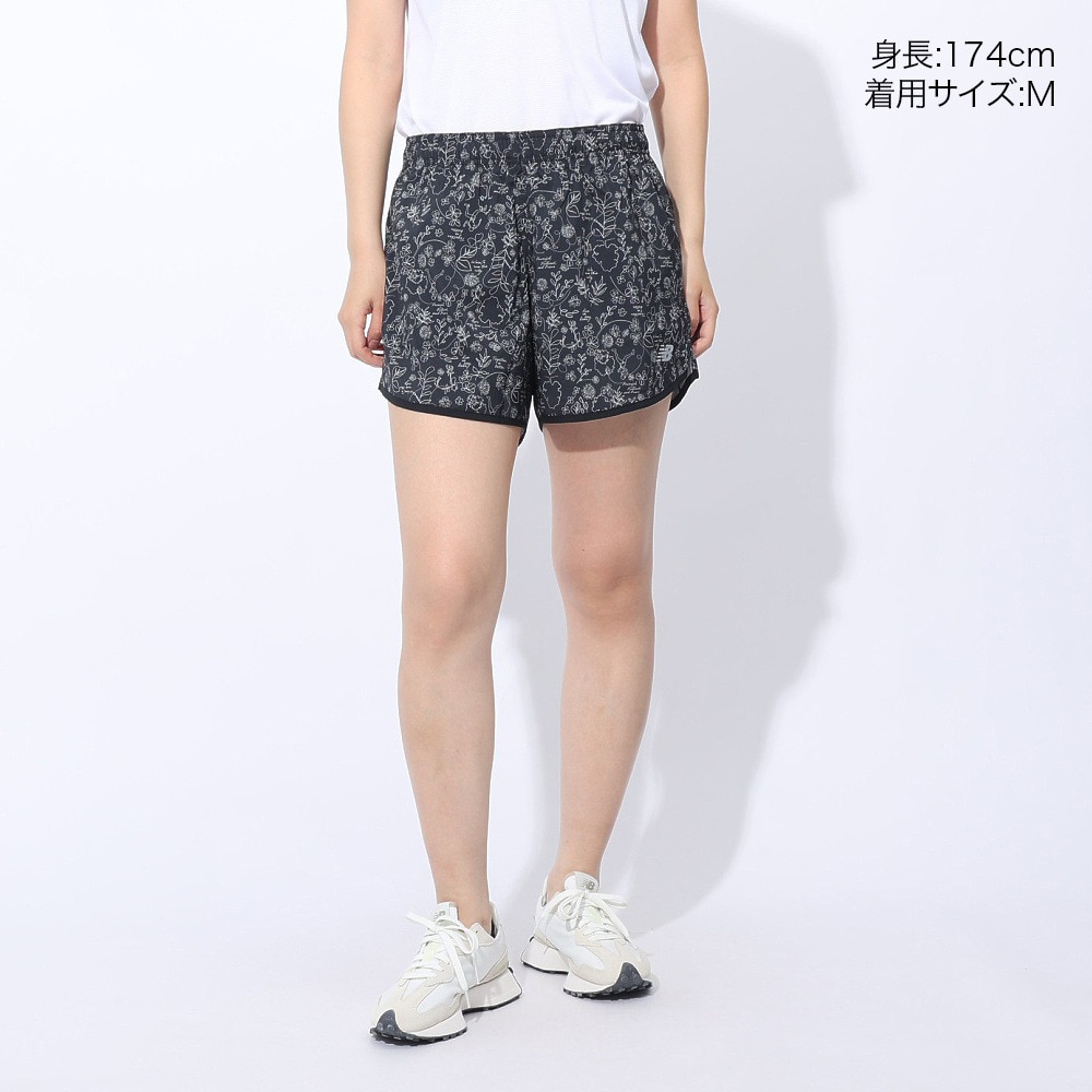 ニューバランス（new balance）（レディース）ショートパンツ 5インチショーツ AWS4105YBK
