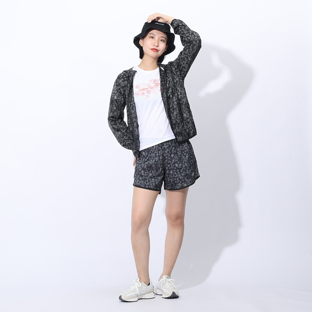 ニューバランス（new balance）（レディース）ショートパンツ 5インチショーツ AWS4105YBK