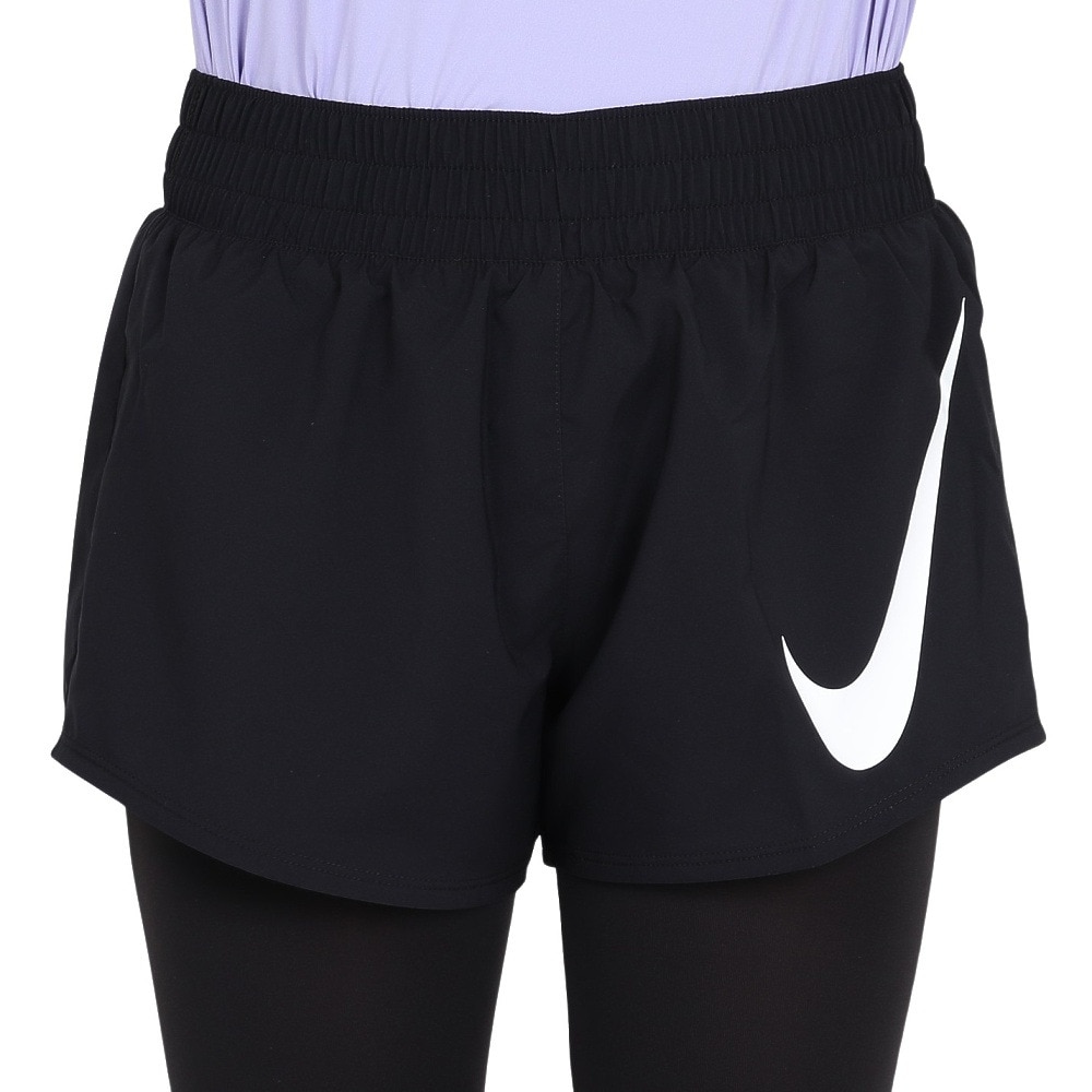 ナイキ（NIKE）（レディース）ワン スウッシュ ドライフィット ミッドライズ ランニングショートパンツ HV2617-010