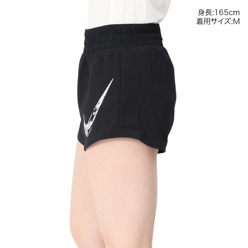 ナイキ（NIKE）（レディース）ドライフィット ミッドライズ グラフィック ショーツ インナーショーツ付き FV6365-010