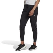 アディダス（adidas）（レディース）ランニングパンツ レディース 黒 ランニング スウェット ファスト BY077-HC6340
