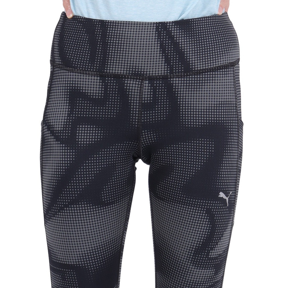 プーマ（PUMA）（レディース）ランニング フェイバリット フル AOP タイツ 525458 01 BLK