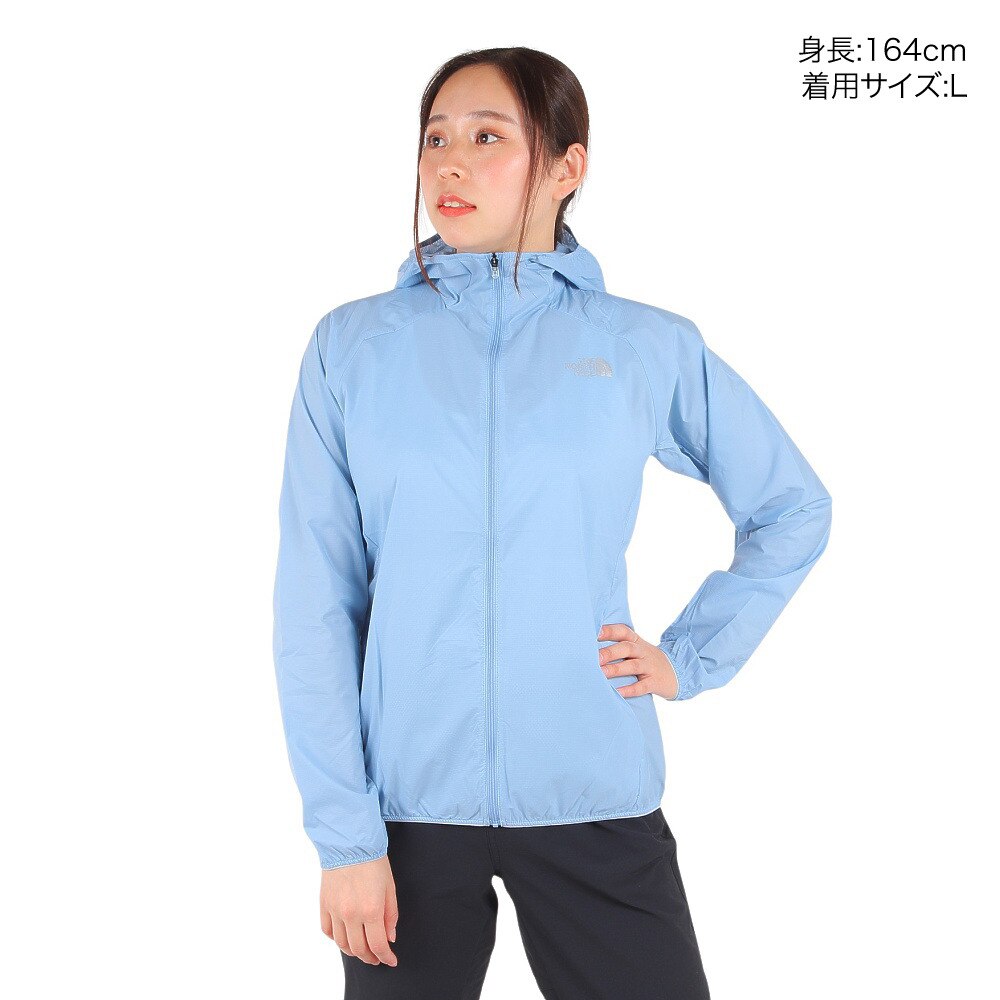 ノースフェイス（THE NORTH FACE）（レディース）フルジップウインドジャケット スワローテイルベント フーディー NPW22280 ST