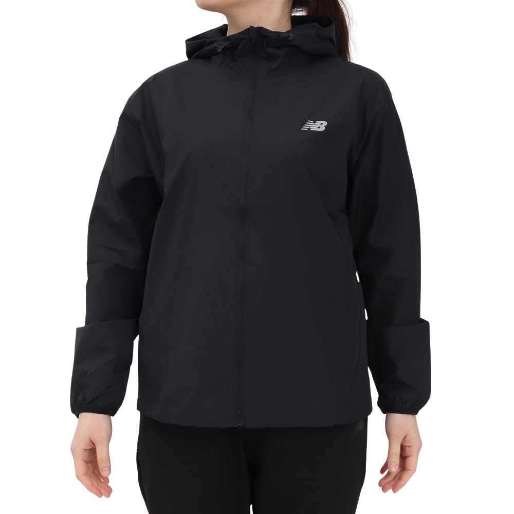 ニューバランス（new balance）（レディース）ウーブン フーデッドジャケット WO51200BK