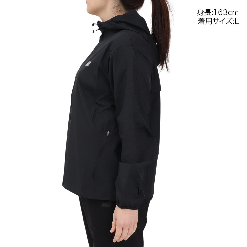 ニューバランス（new balance）（レディース）ウーブン フーデッドジャケット WO51200BK