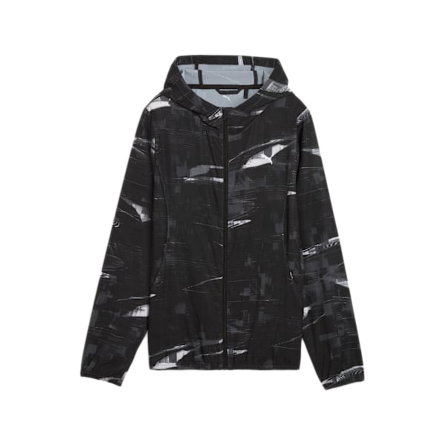プーマ（PUMA）（レディース）ランニング ヴェロシティ AOP フーデッド ウーブンジャケット 528263 01 BLK