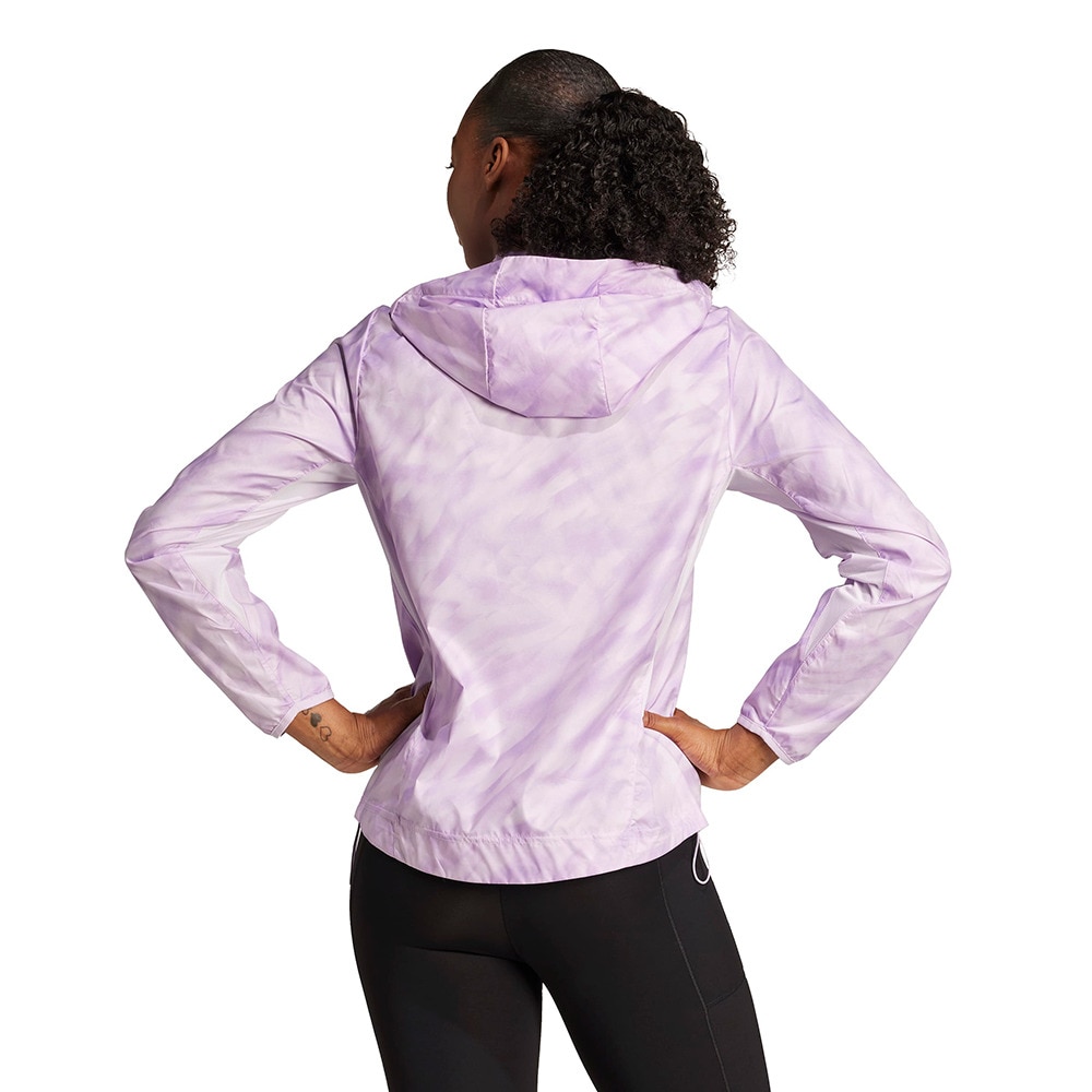 アディダス（adidas）（レディース）オウン ザ ラン総柄プリントジャケット KRI50-JL8702