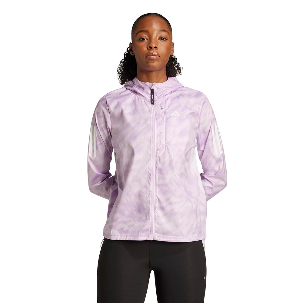アディダス（adidas）（レディース）オウン ザ ラン総柄プリントジャケット KRI50-JL8702