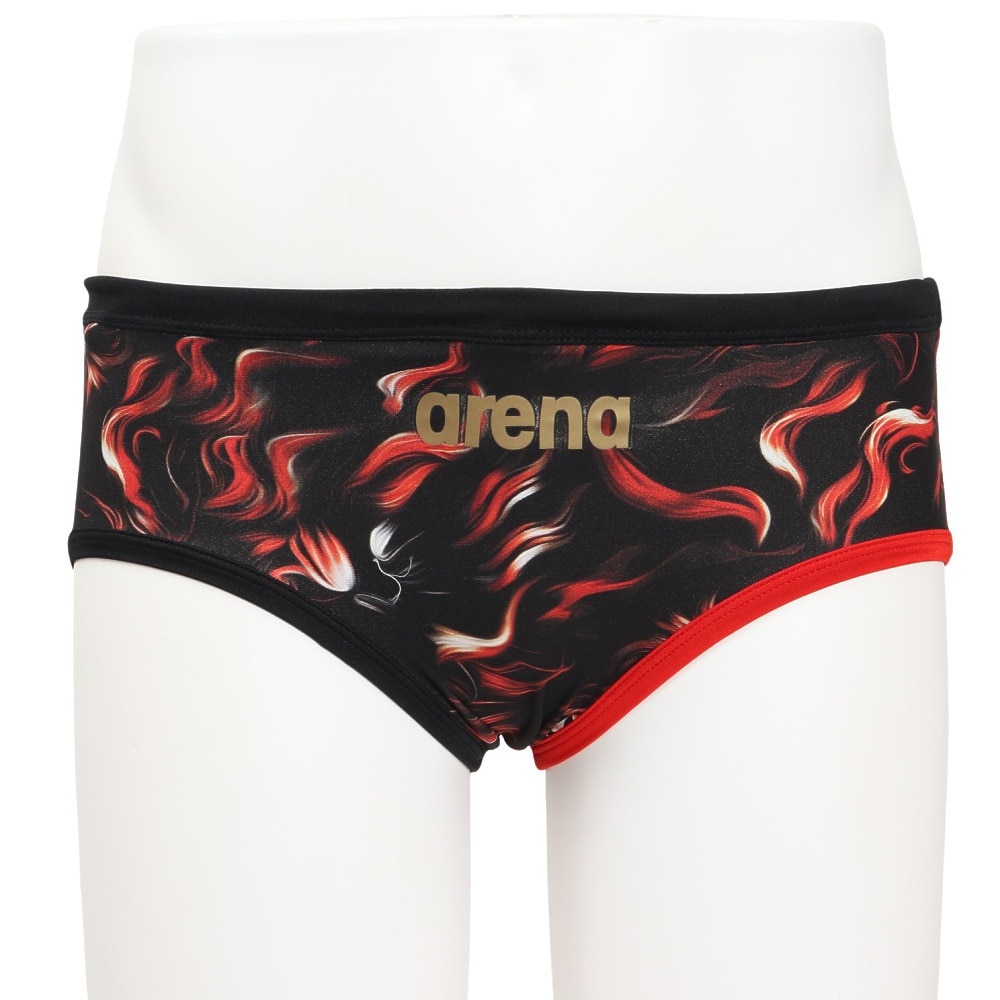 アリーナ（ARENA）（メンズ）競泳水着 水泳 タフスーツ トレーニングブリーフ 黒×赤 S-LLサイズ AS5FWMS3M BKRD トレーニング水着 メンズ水着 ブリーフ
