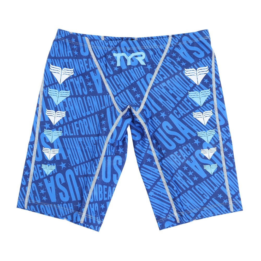 ティア（TYR）（メンズ）競泳水着 水泳 ANYTIME CHEVRON LOW-RISE LONG BOXER JCHEV-18M BLSX