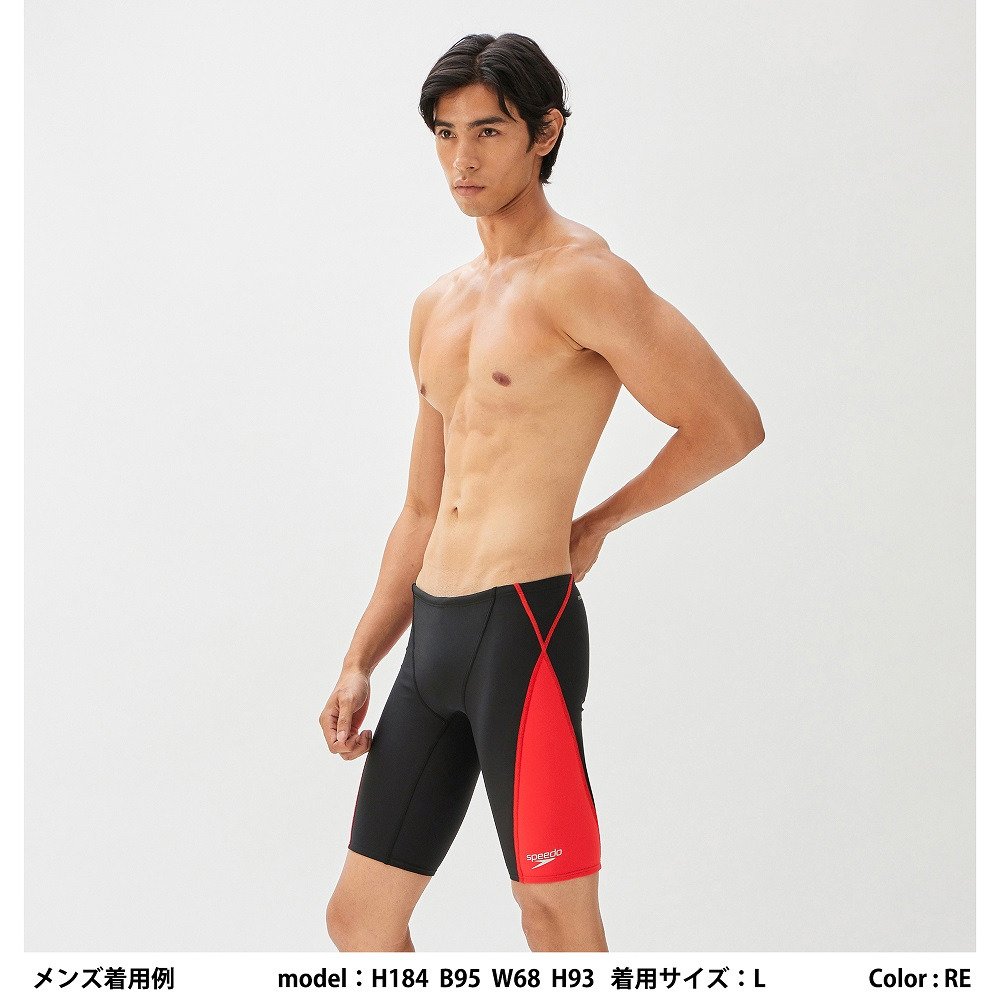 Speedo 競泳用ショーツ 黒/青 Sサイズ2枚セット（二枚セット 水着 