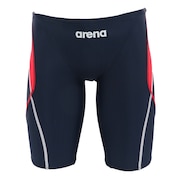 (メンズ)水泳 WA承認 アクアレーシング マスターズスパッツ ネイビー×レッド S-3Lサイズ ARN-2052M TRC 競泳 公式大会使用可 撥水