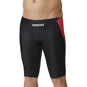 (メンズ)競泳水着 メンズ 水泳 レーシングスパッツ ハーフレッグ FAR-3555M BKRD