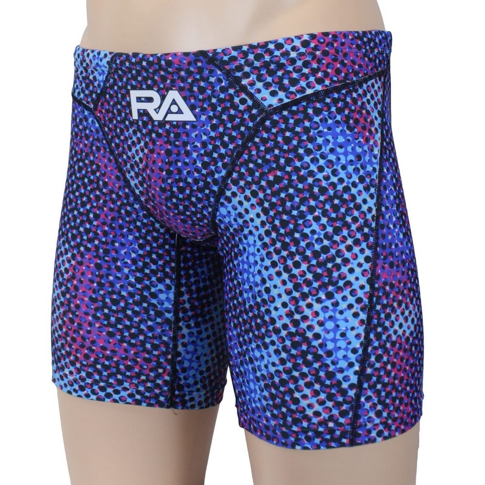 RA（RA）（メンズ）競泳水着 メンズ 水泳 ロングボクサー SUNNY&RAINY RA RA124-JSUNY BL