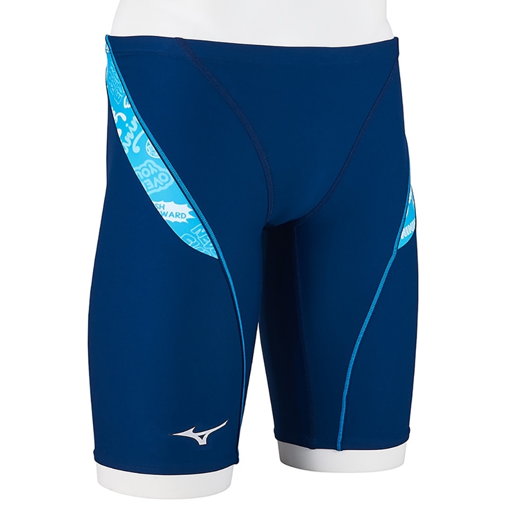 ミズノ（MIZUNO）（メンズ）競泳水着 メンズ 水泳 EXERSUITS 競泳練習用 ハーフスパッツ N2MBB08814